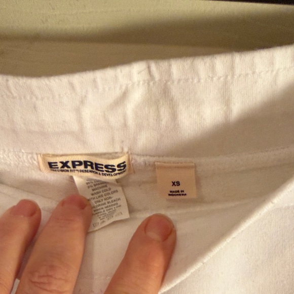 White Drawstring Pants - Picture 2 of 4